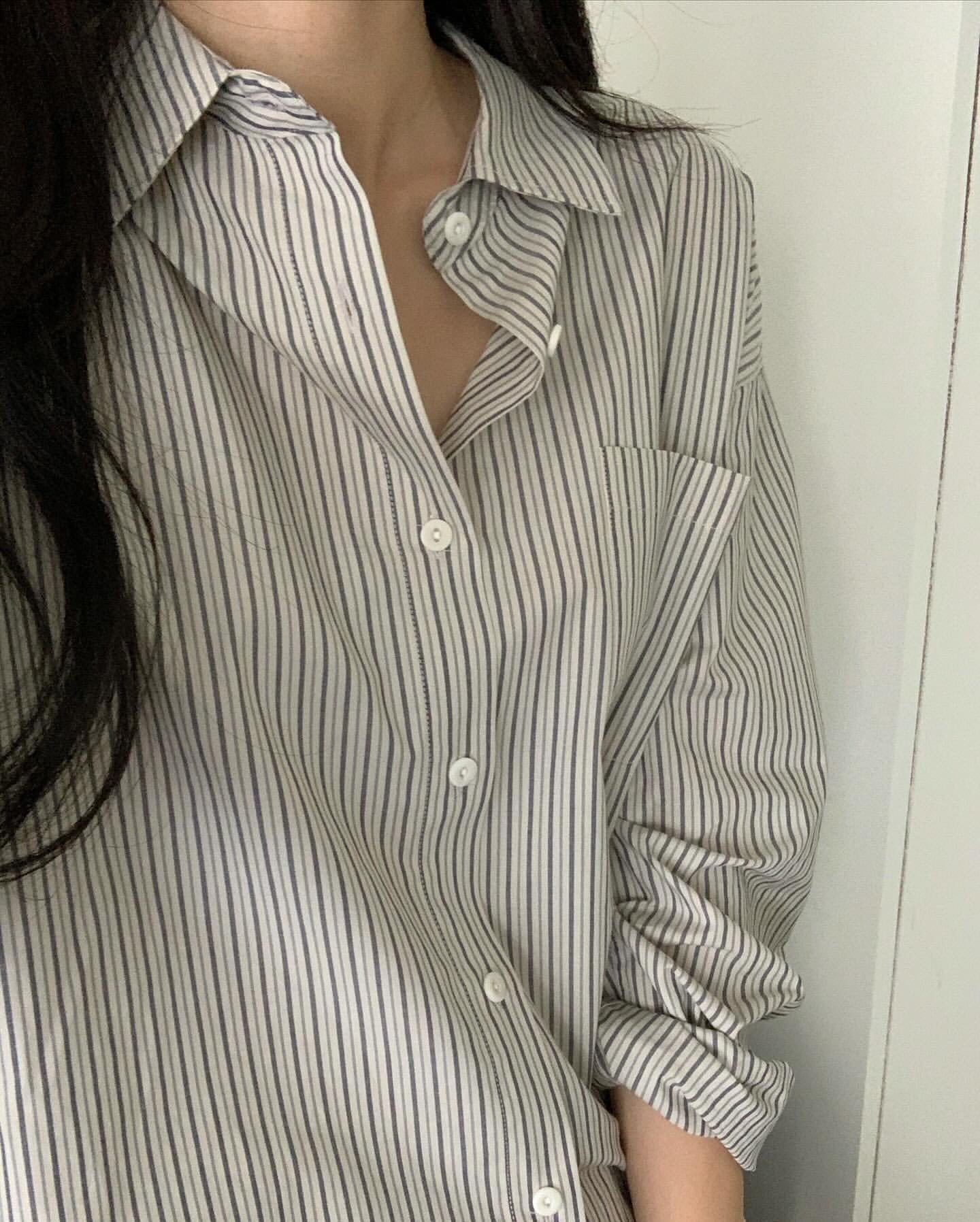 Sierra stripe shirt-2col