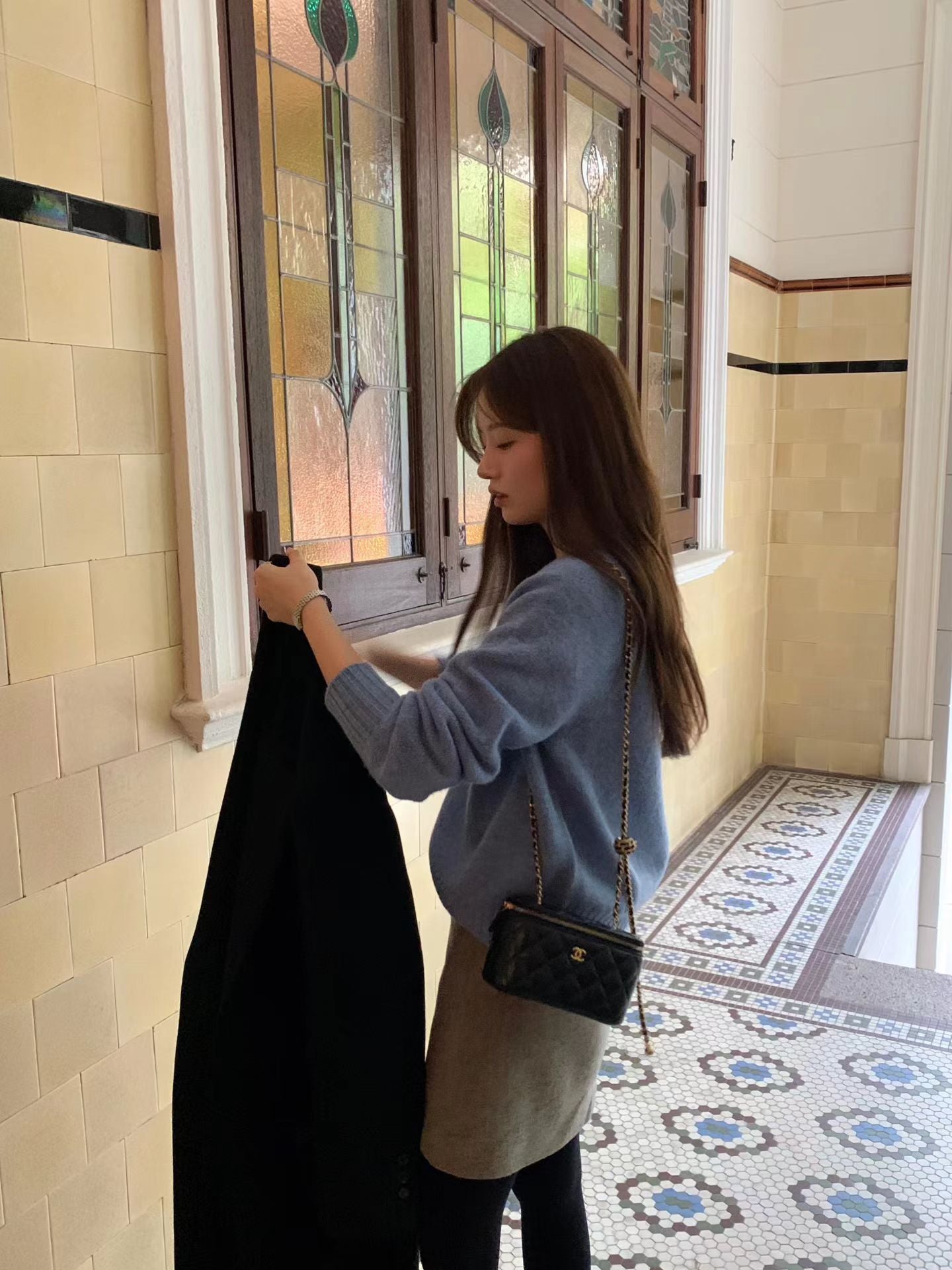 Ounce heather shirtland wool knit-4col