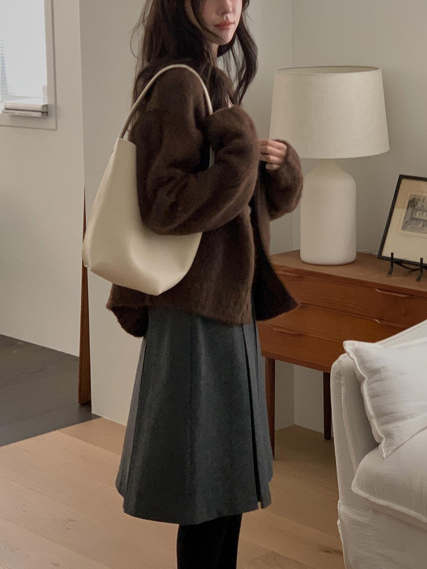 new inder wool skirt-2col