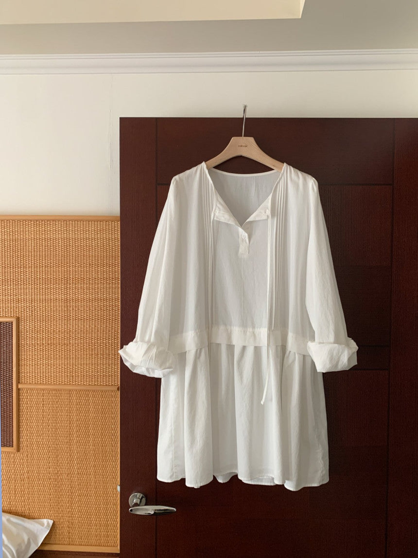 girlish pintuck onepiece-2col