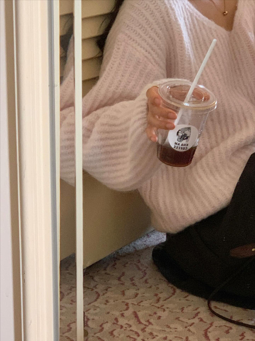 liter daina alpaca v neck knit-3col