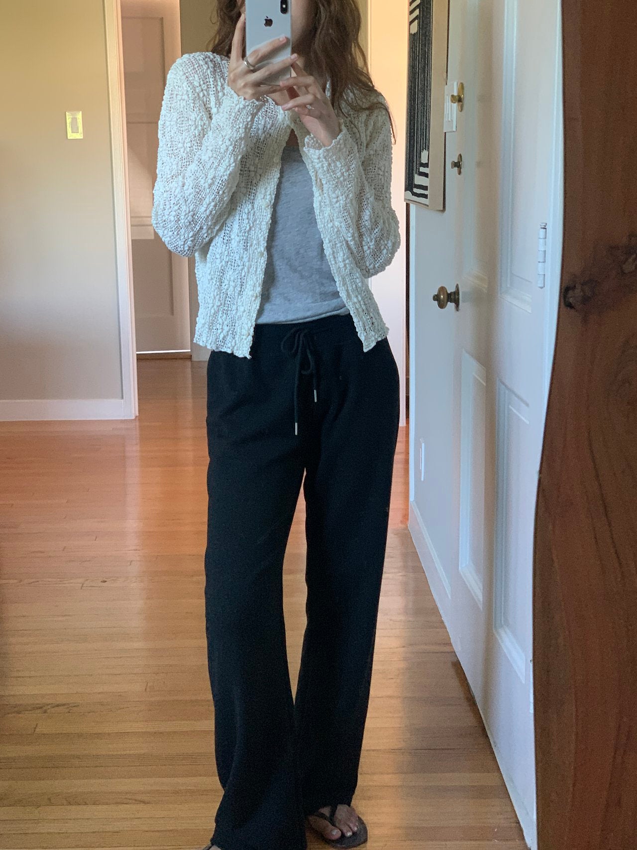 Flora textured cardigan