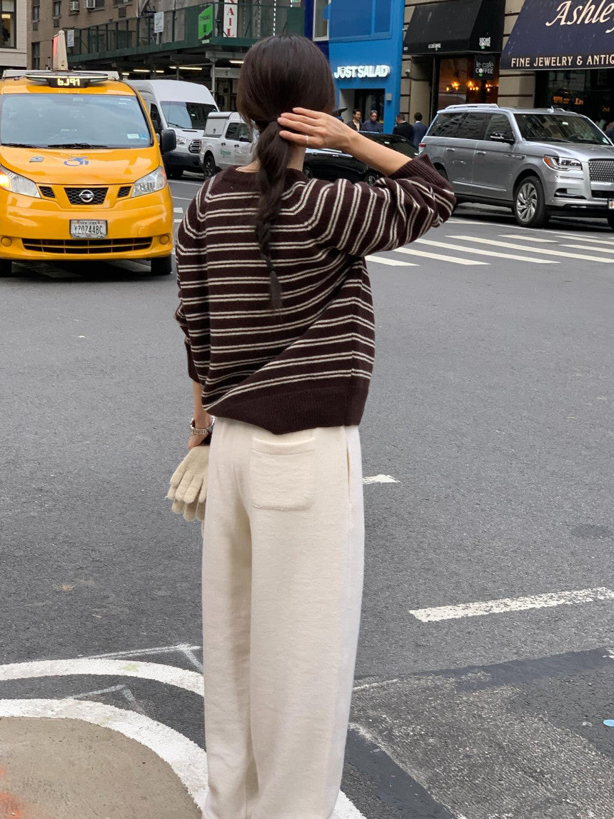 roi wool banding pants-3col