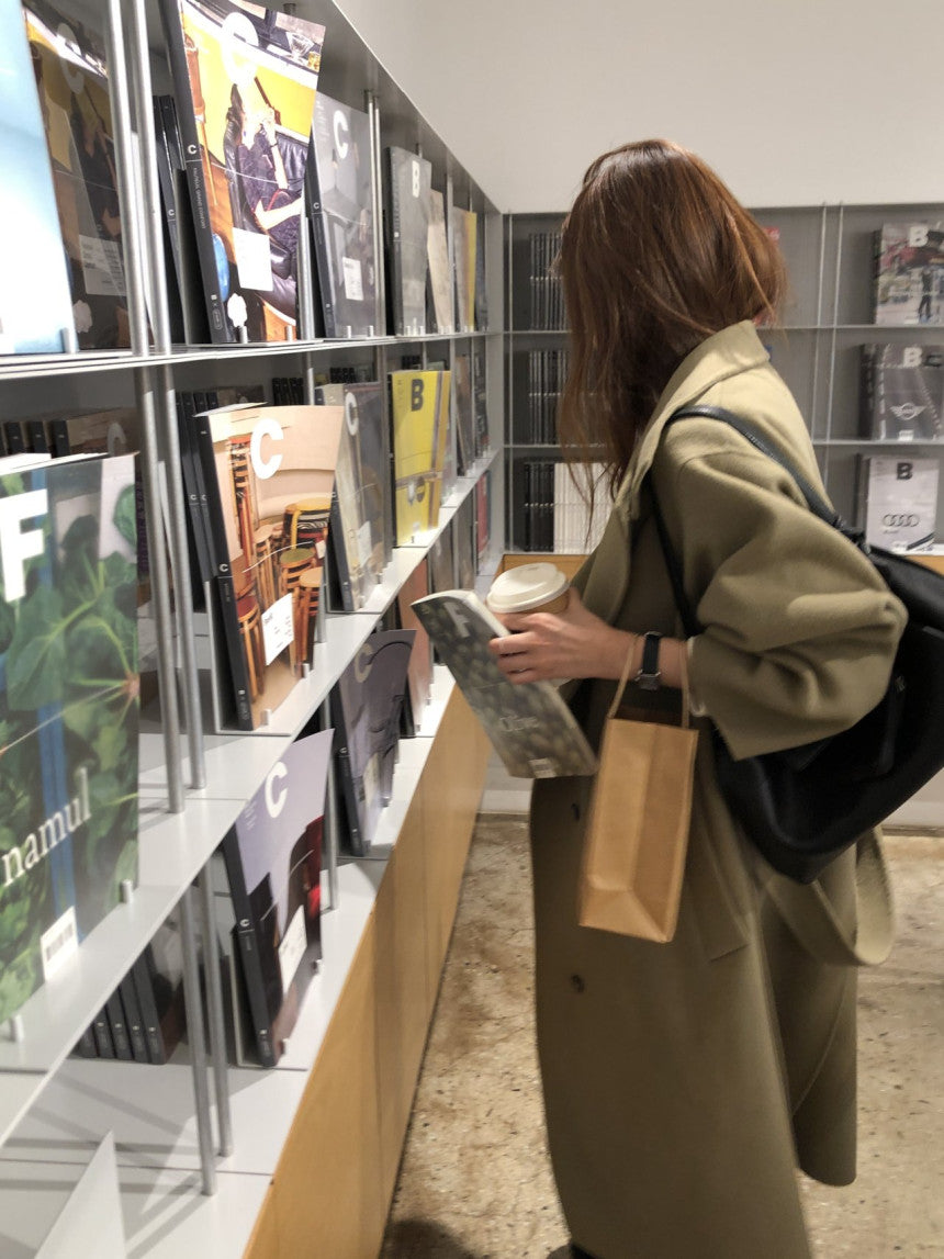 Noel high neck handmade coat-2col