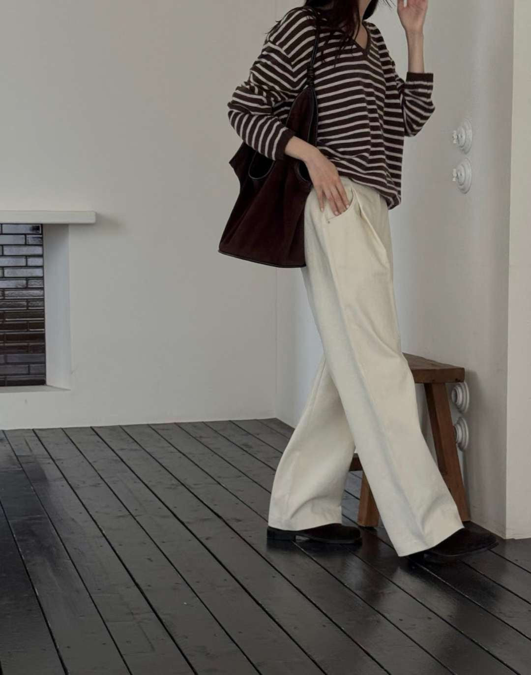 cotton return pants-3col