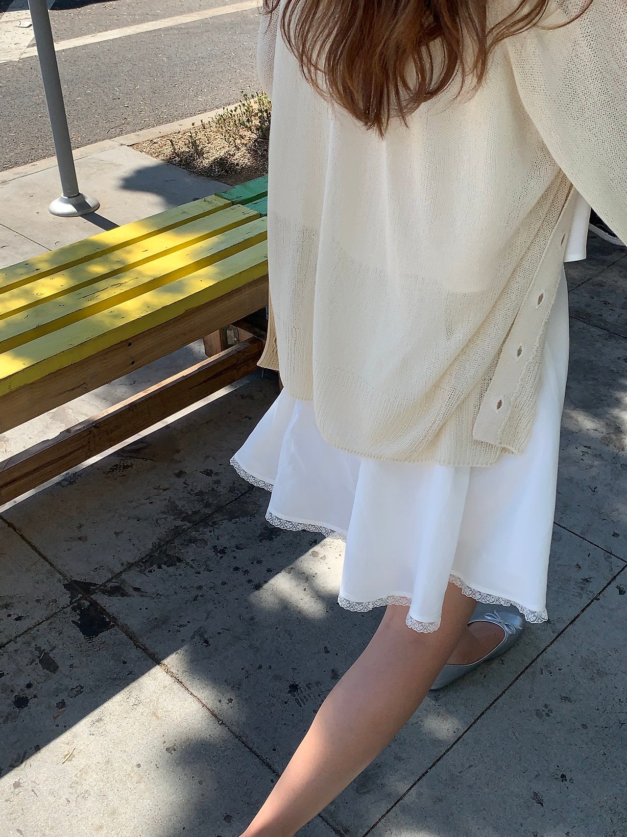 cream即納 Vera summer V-neck cardigan-2col