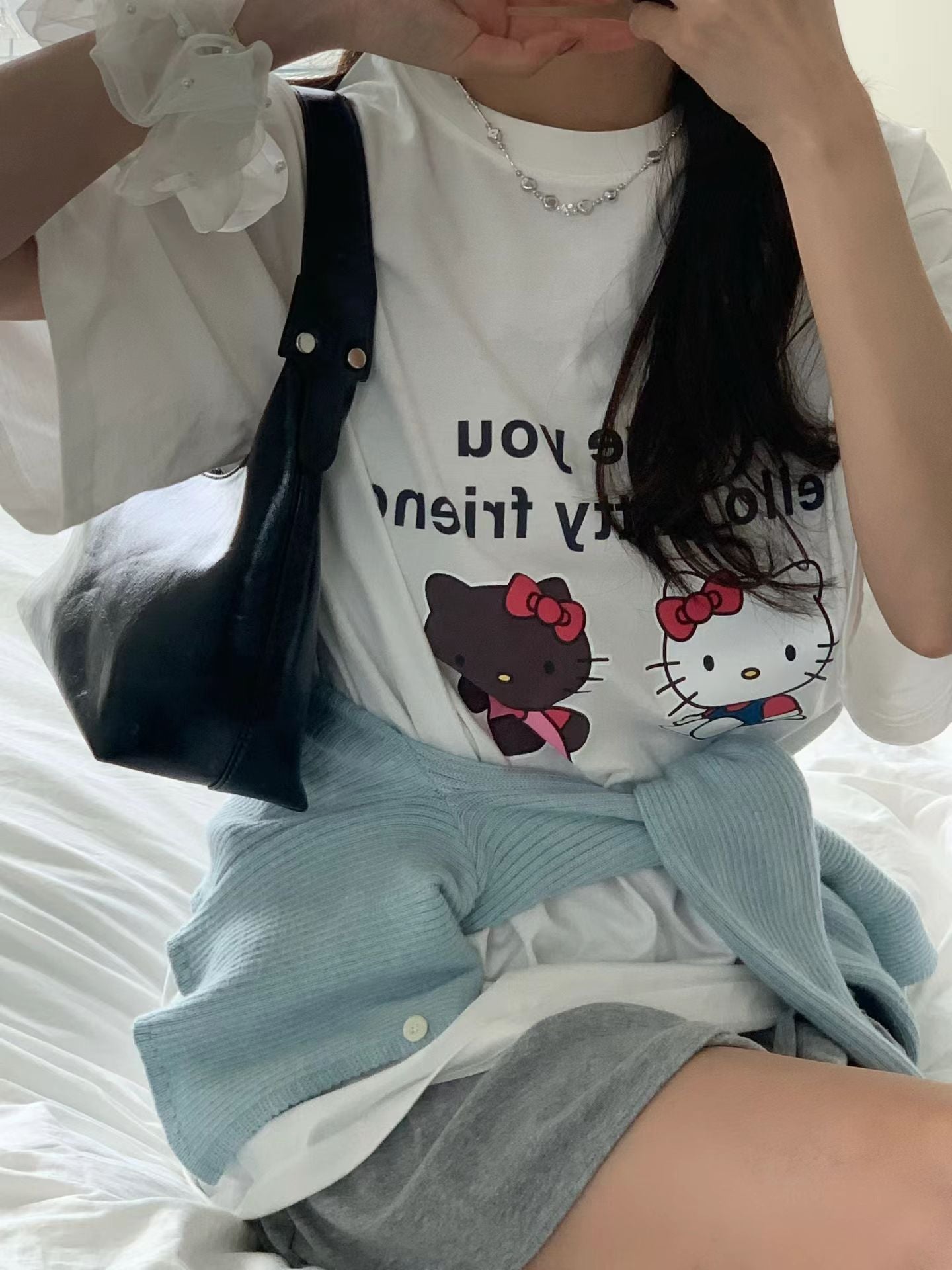 Glossy Mini Hobo Bag