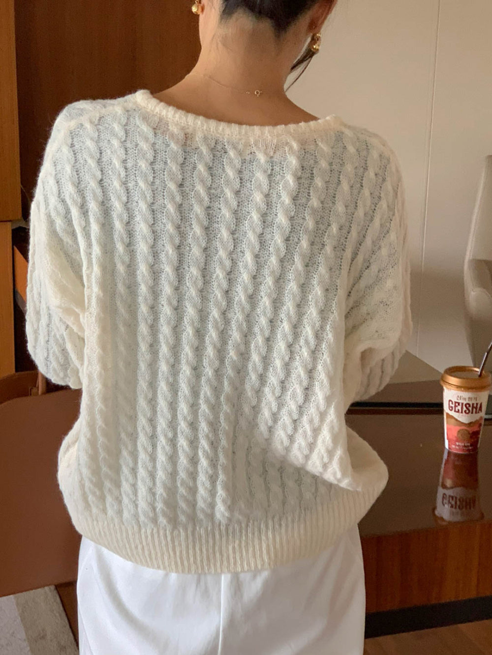 soft v-neck knit-5col