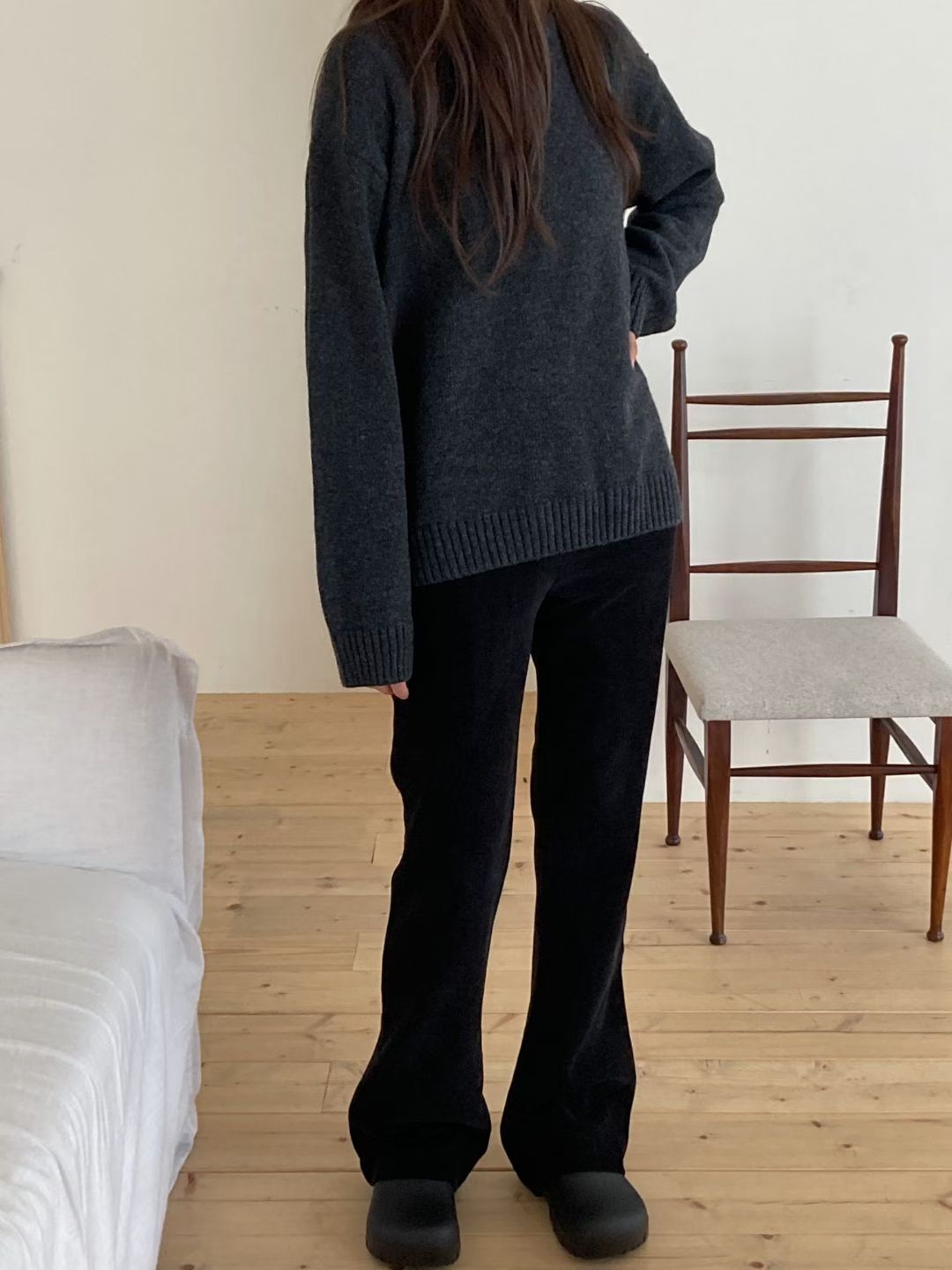 Corduroy bootcut pants