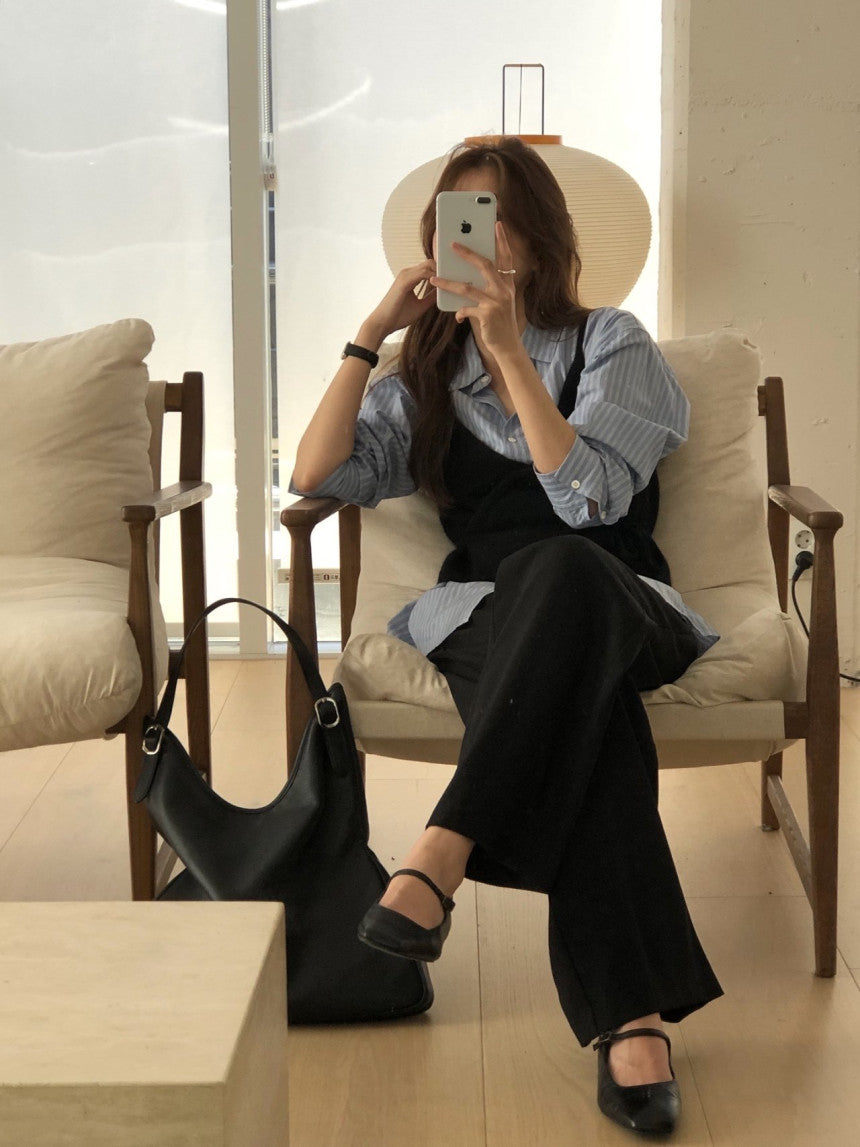 Row flare slacks-3col