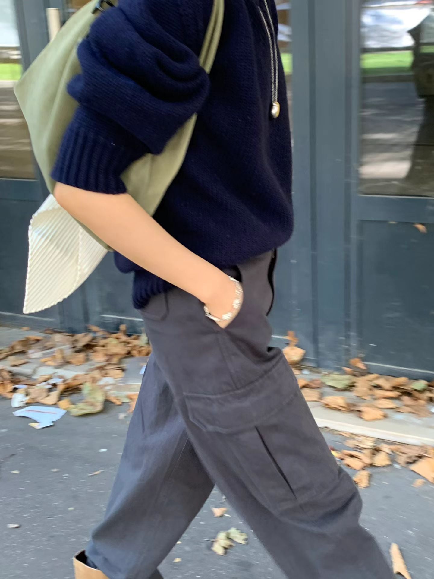 Ounce washing pocket cargo pants-2col