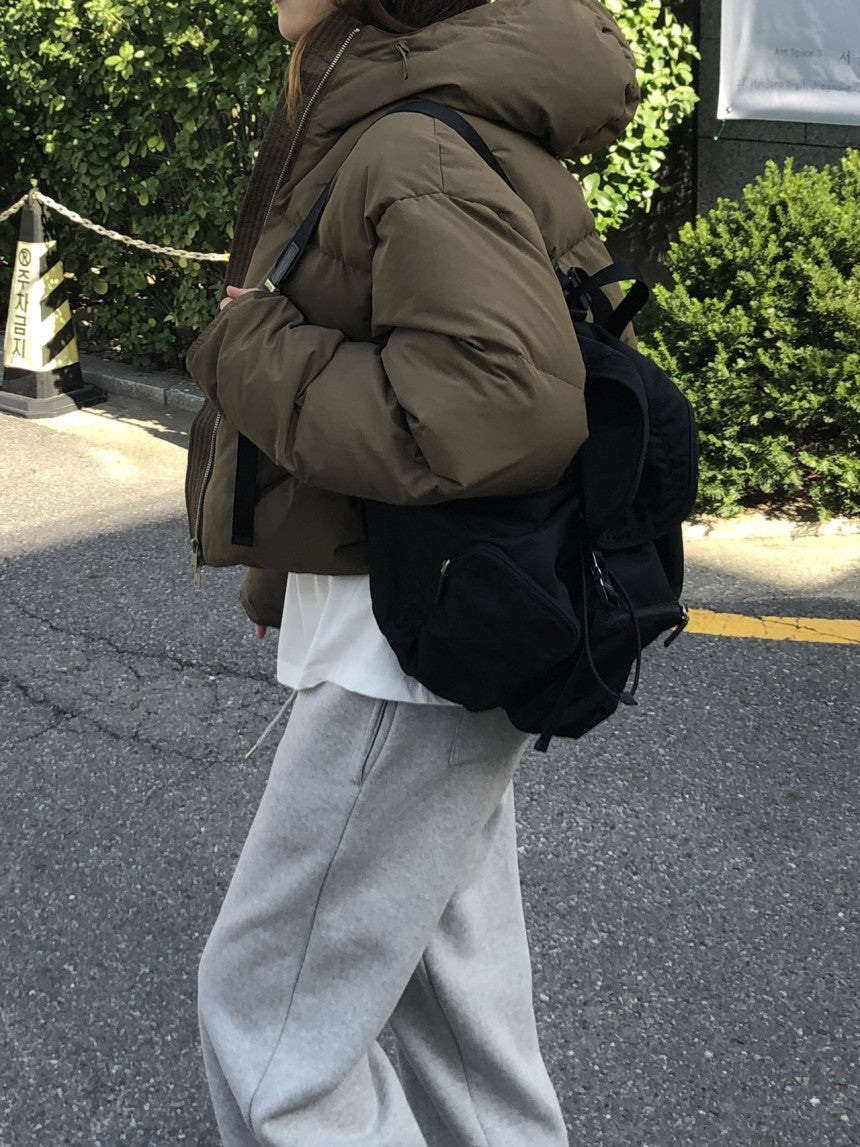 Noa hood duck down padding-3col