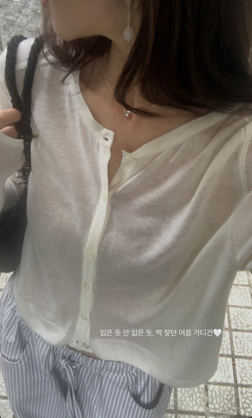 rari linen cardigan-4col