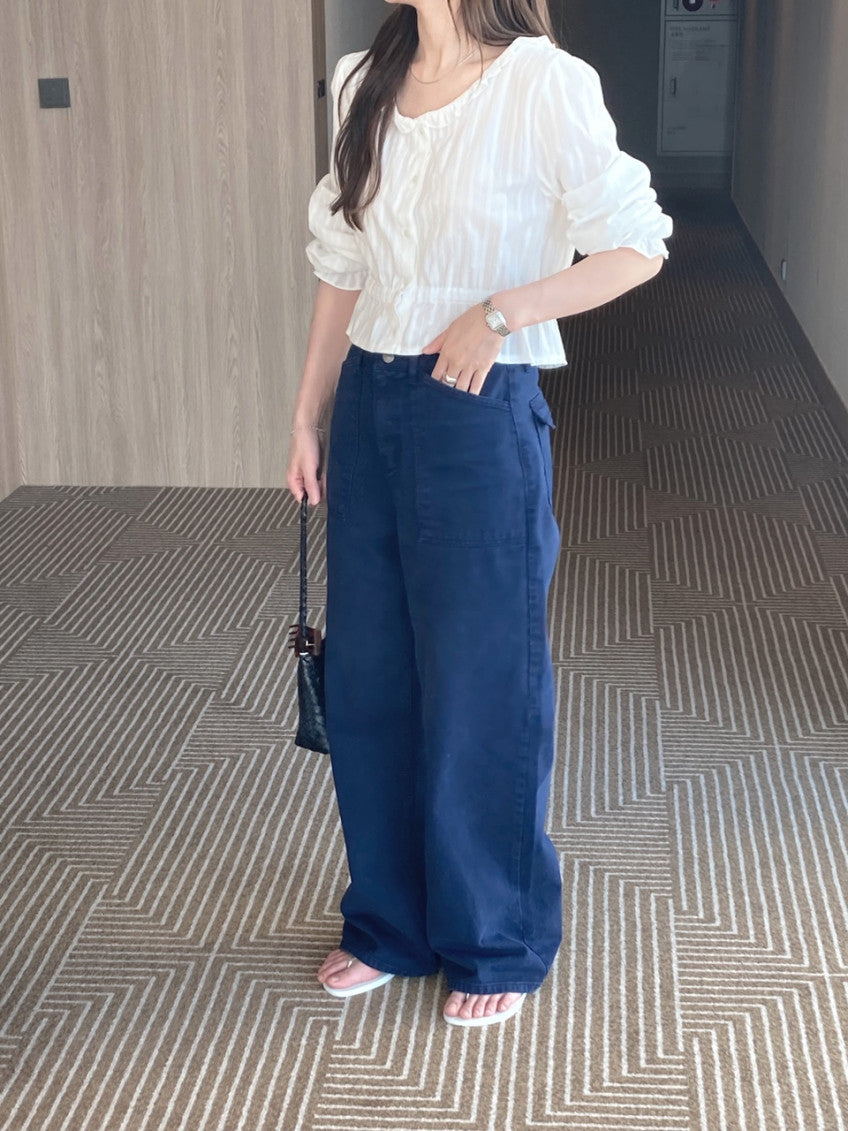 moen frill blouse-2col