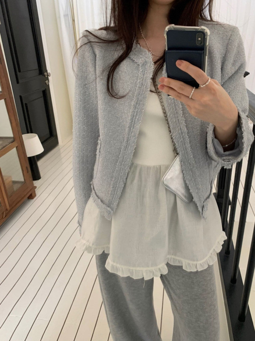 aida tweed jacket-2col