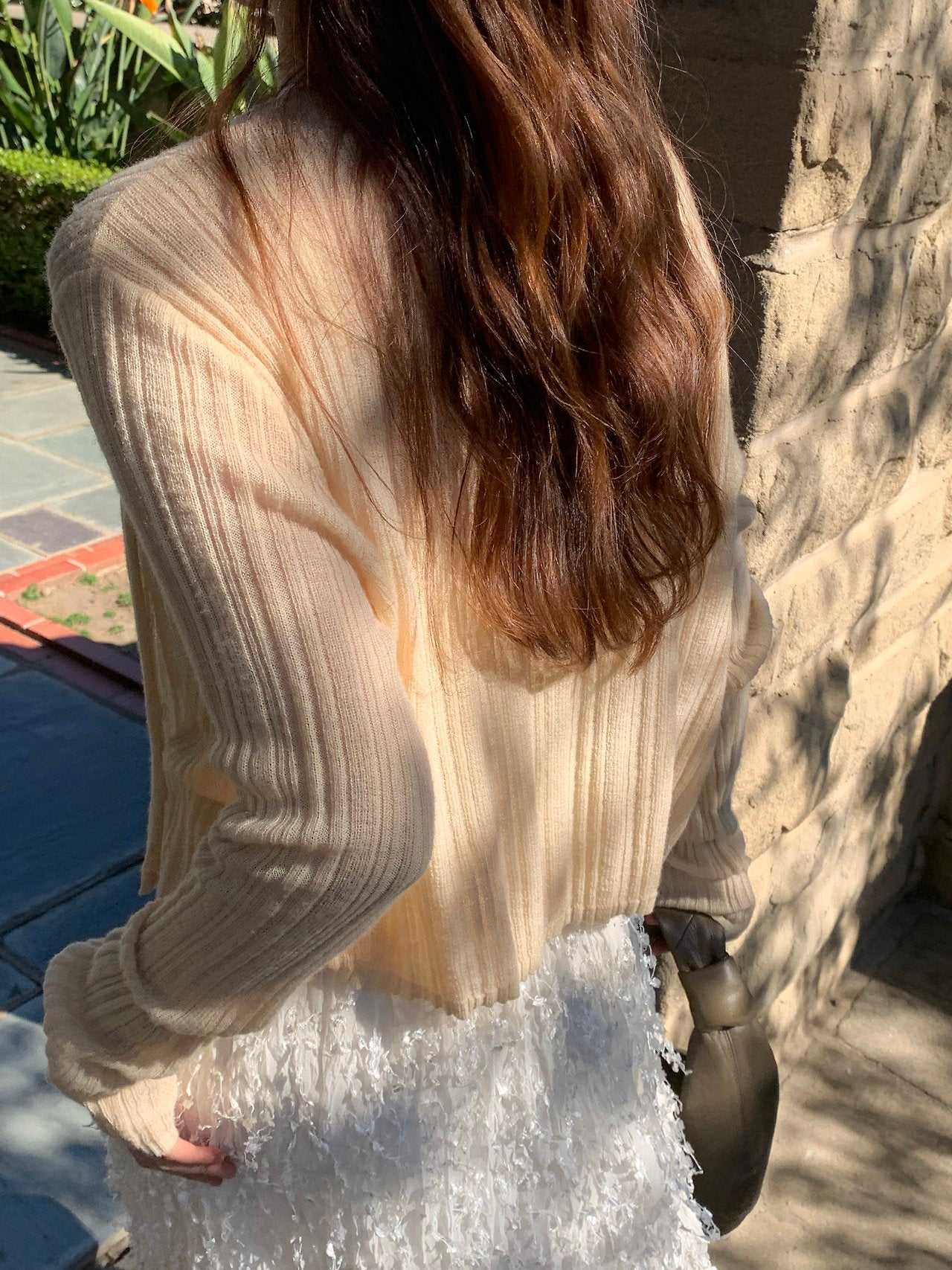 Novella alpaca round cardigan-4col