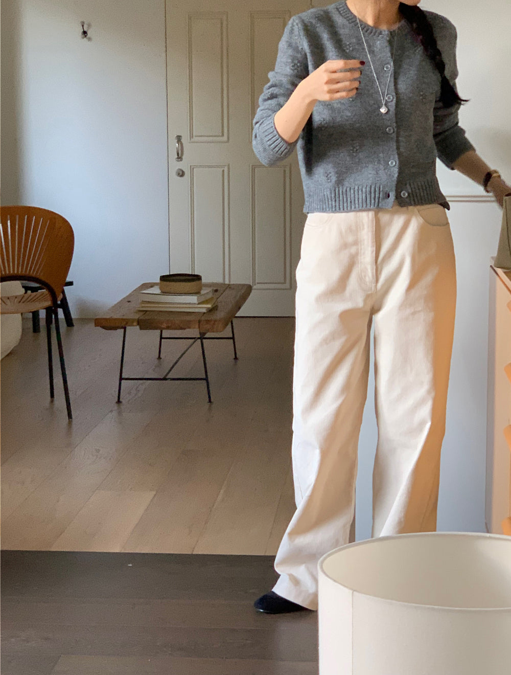 Bubble flower cardigan-2col