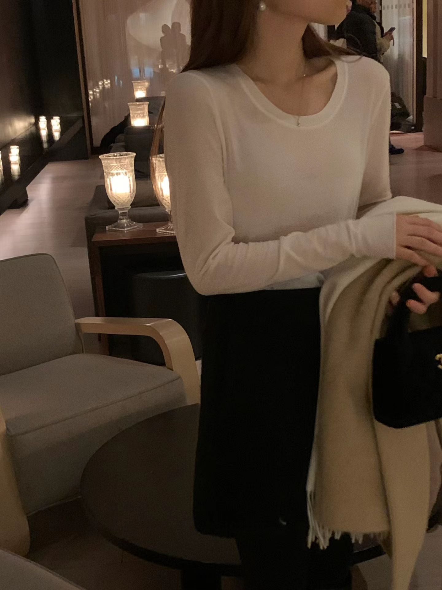 Ounce shea layered T-3col