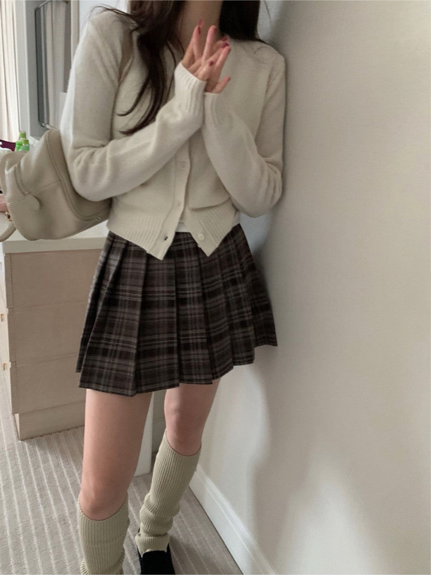 Check alo skirt-2col