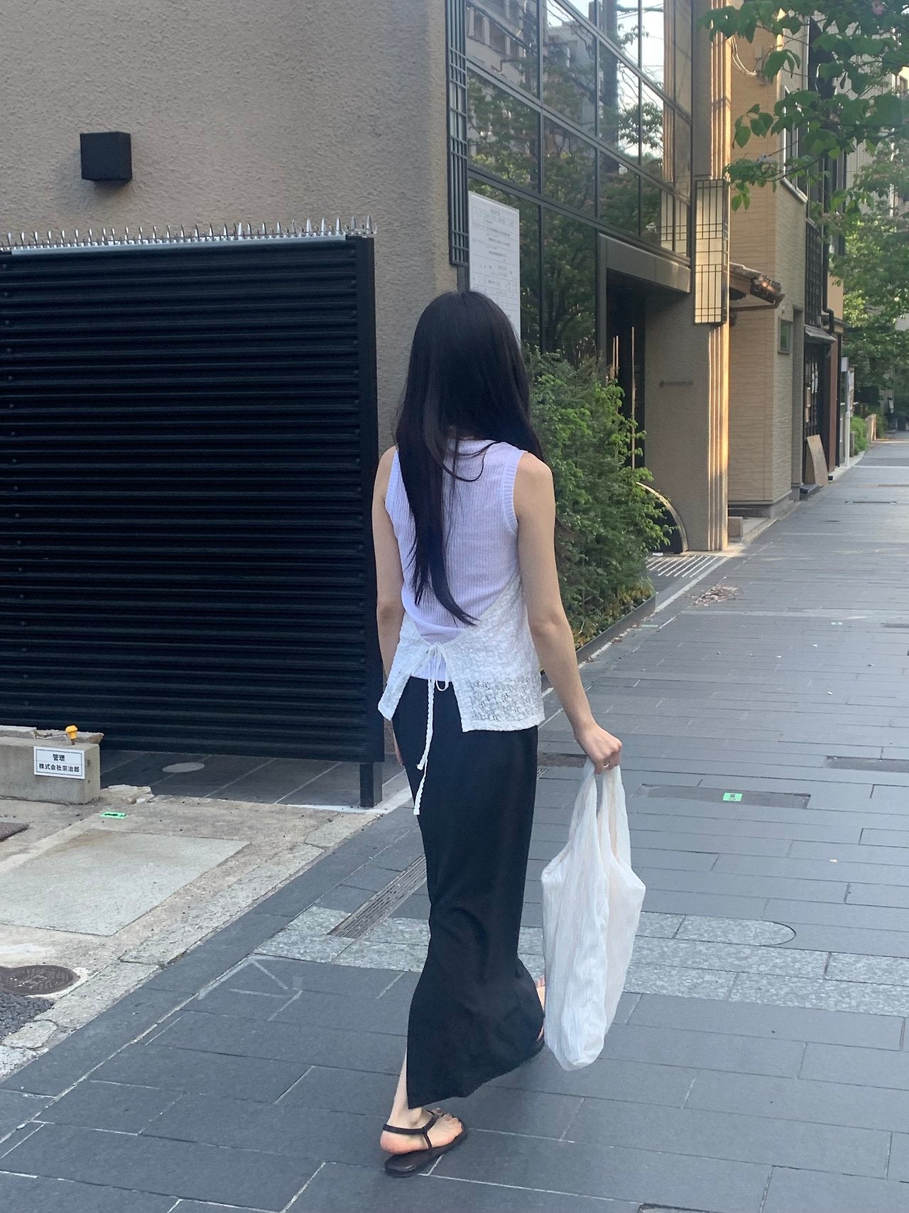Usual silky skirt-2col
