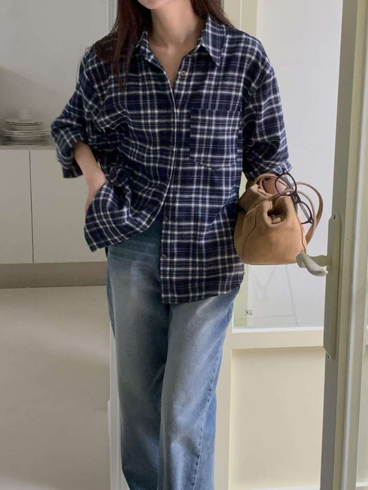 Taco check shirt-2col