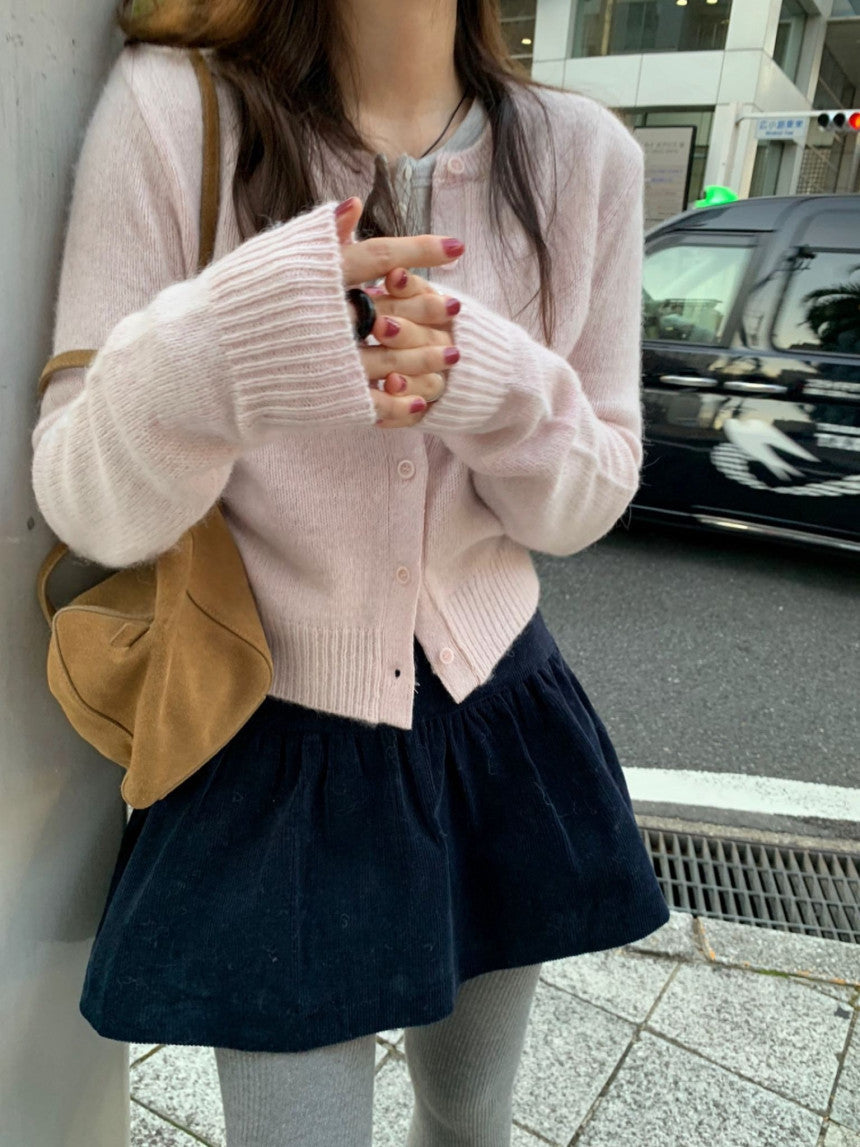 Michelle baby alpaca cardigan-4col