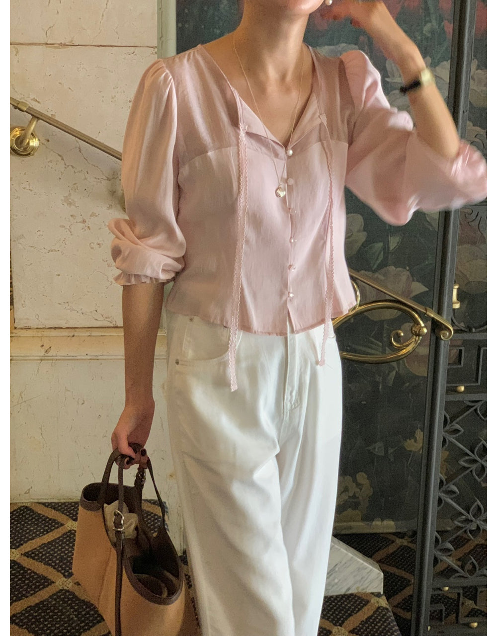 Shining blouse-3col