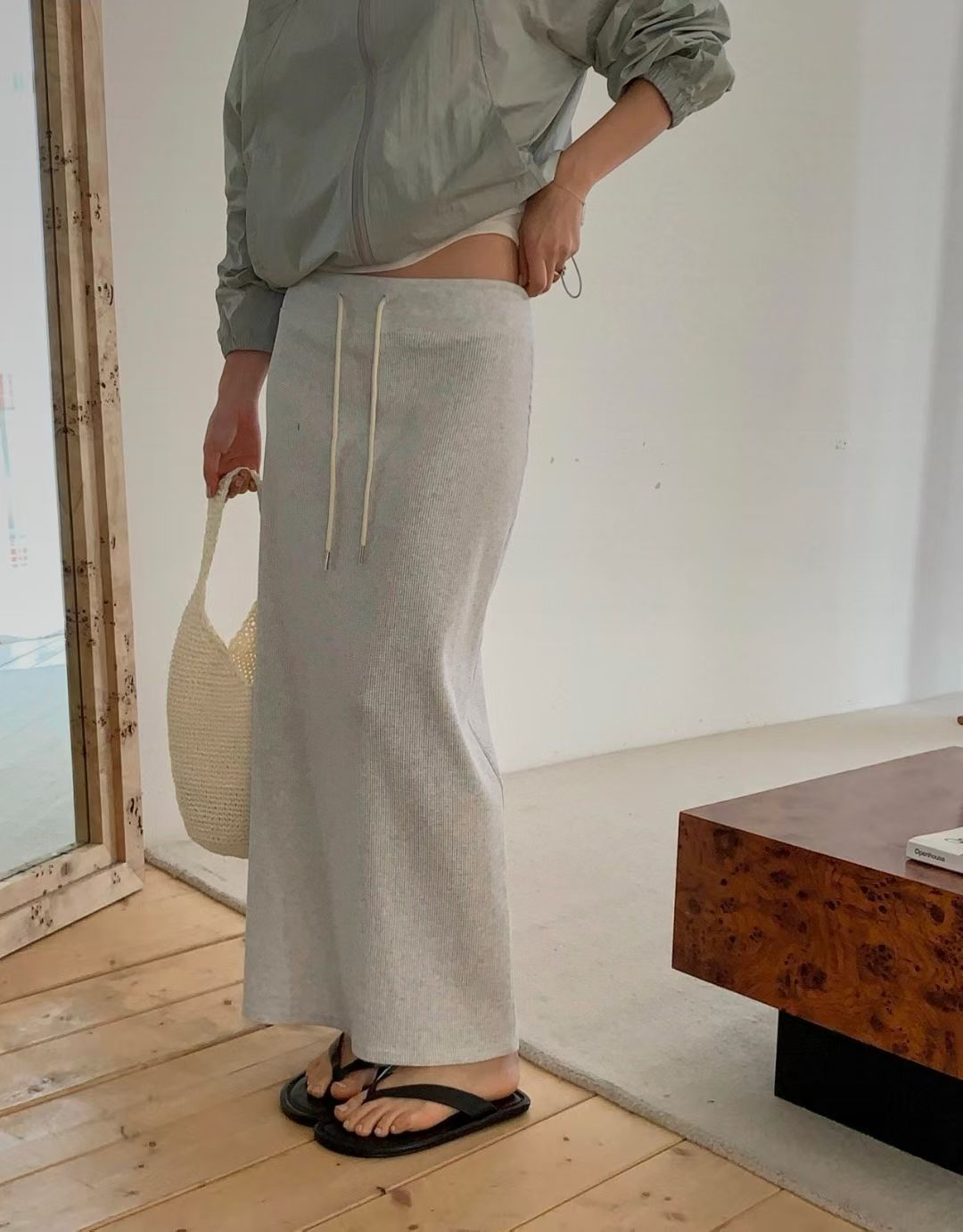 Waffle skirt-3col