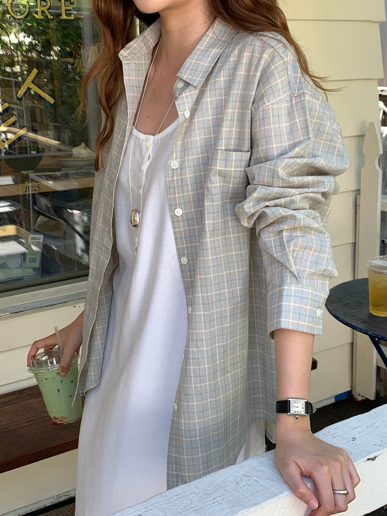 Halen check shirt-2col