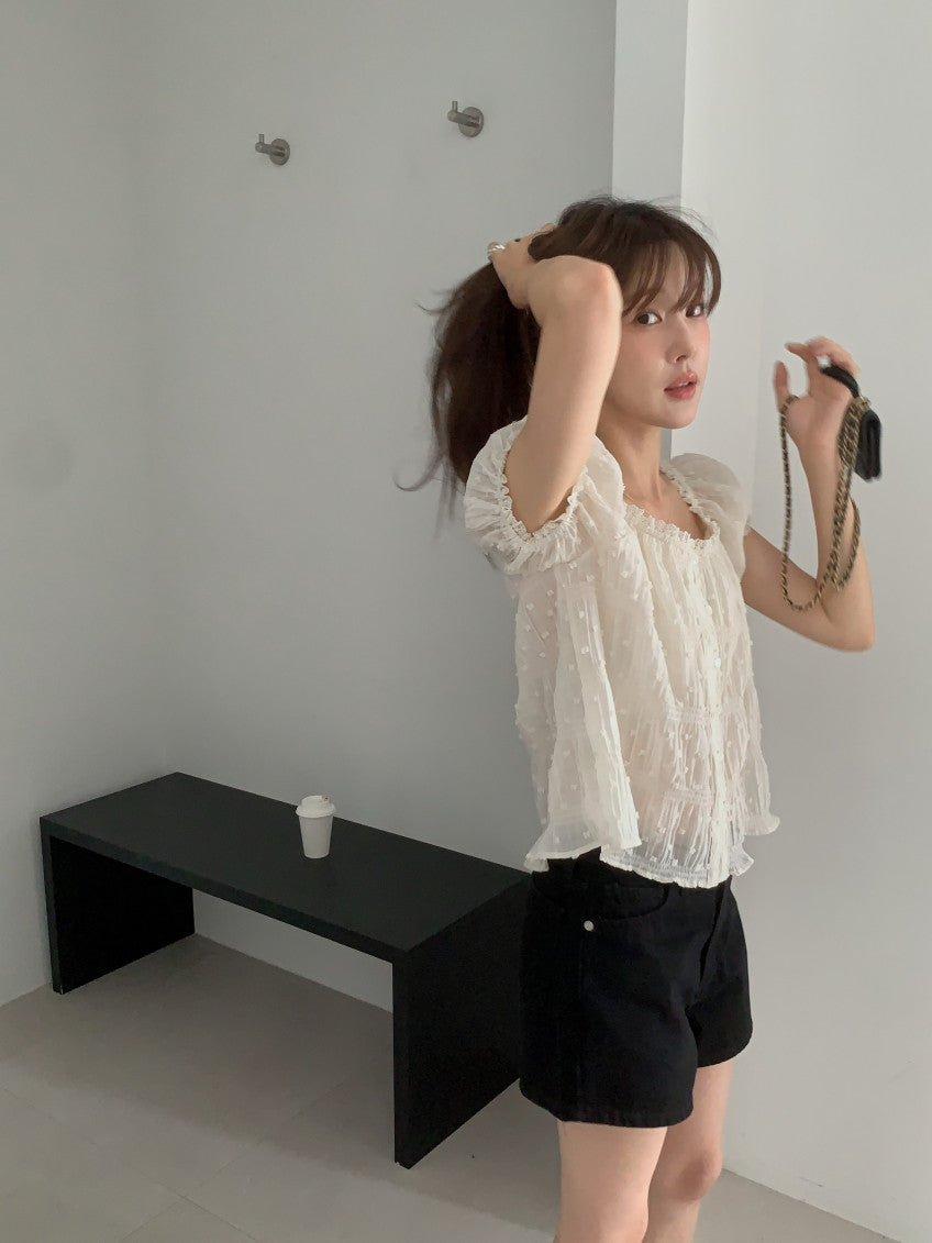 popcorn blouse-2col