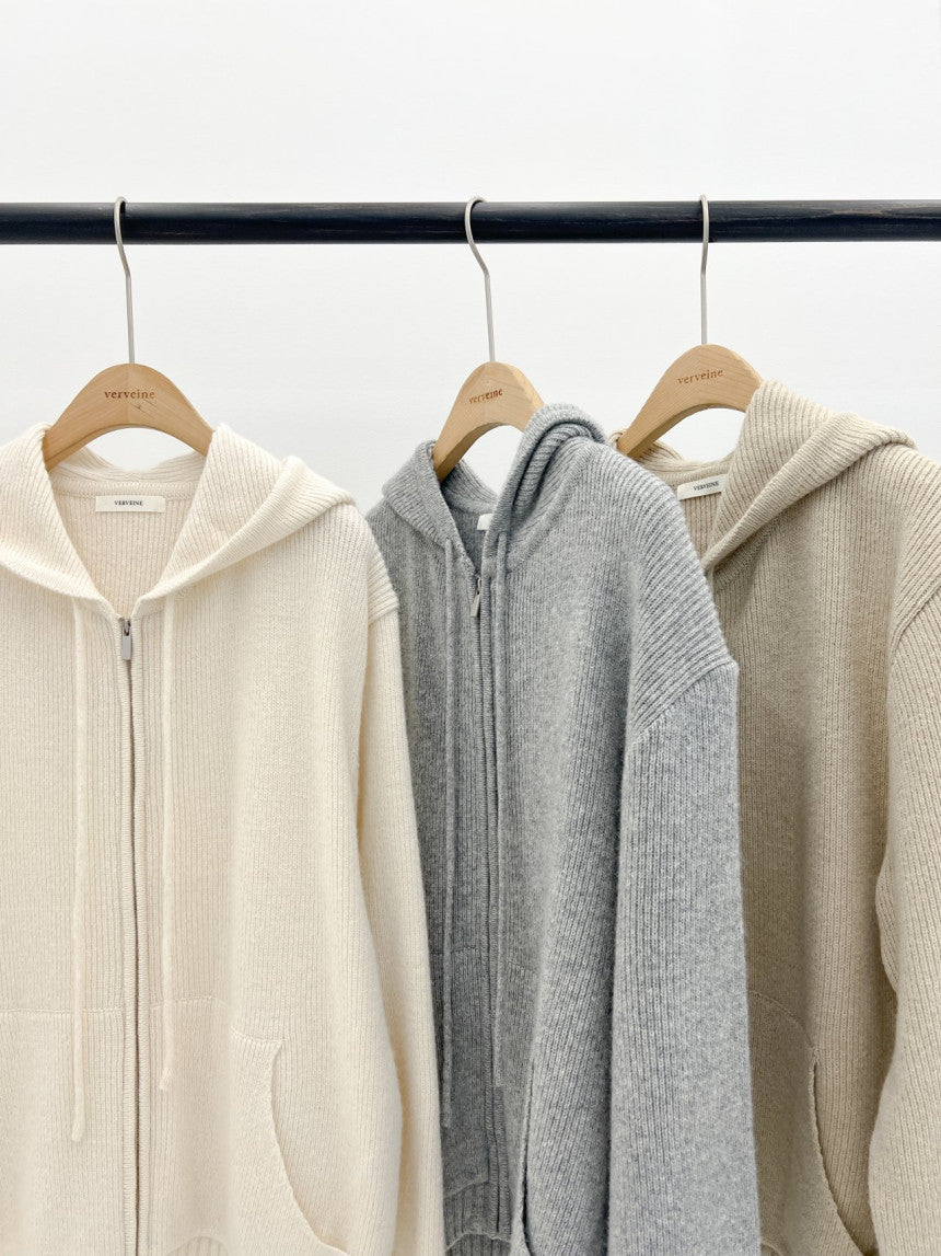 Chappelle hoodie zip up cardigan-3col
