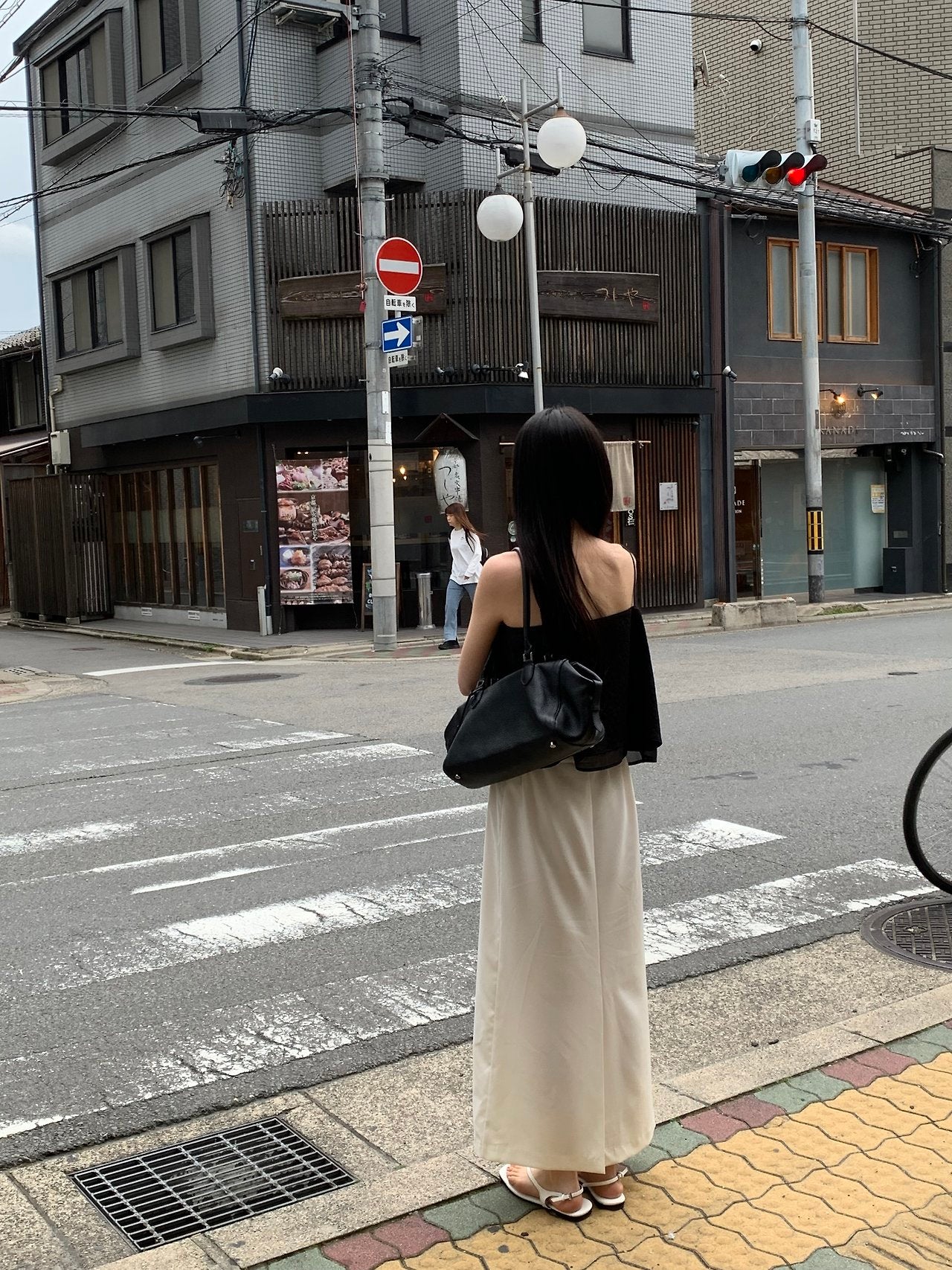 Usual silky skirt-2col