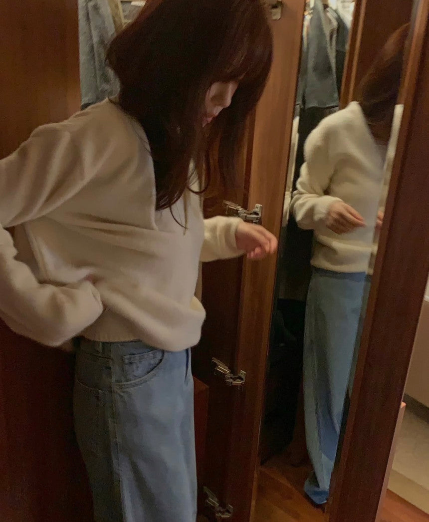 Toni wool sleeveless&v-knit-4col