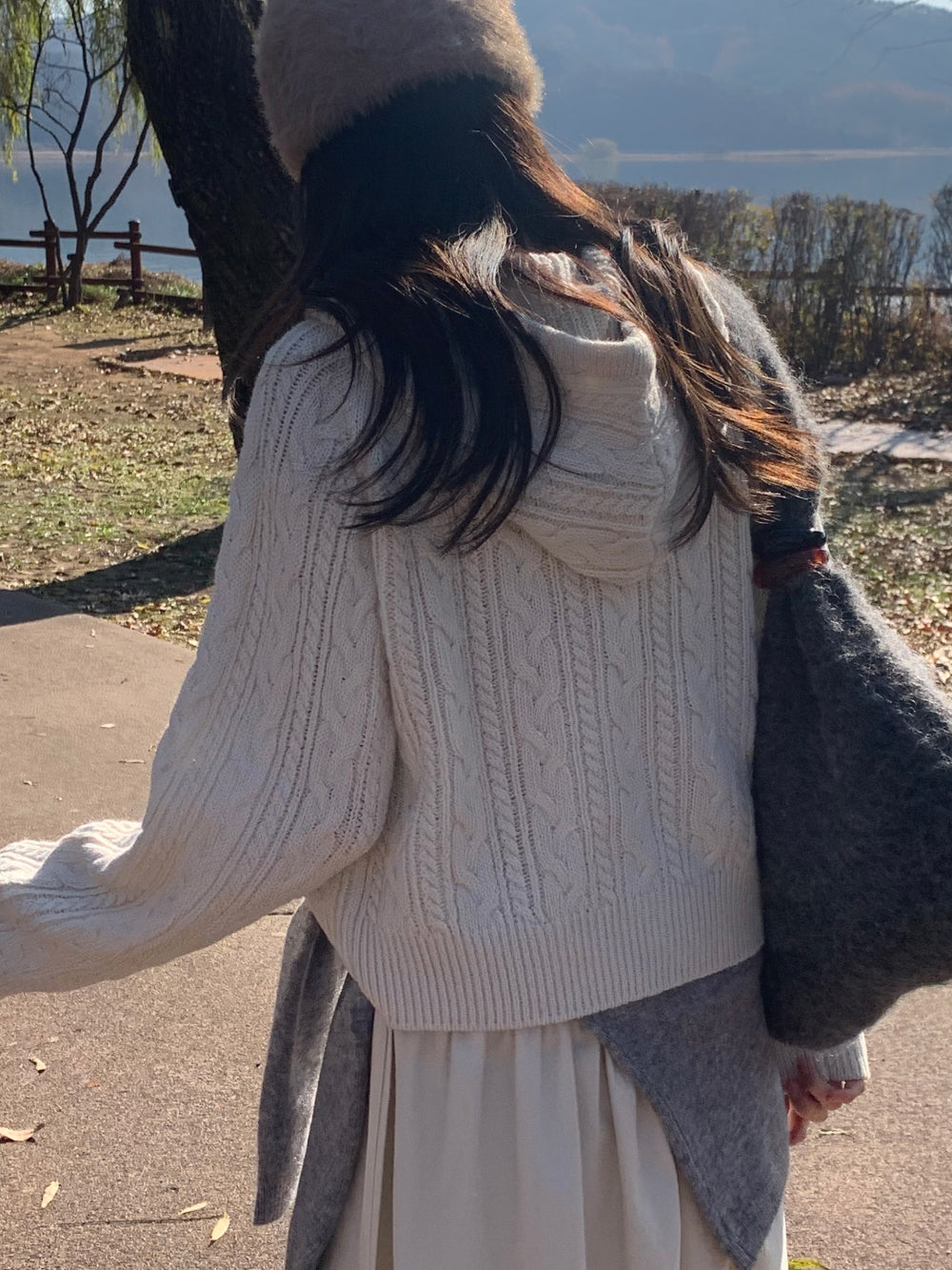 mona hood cardigan-3col