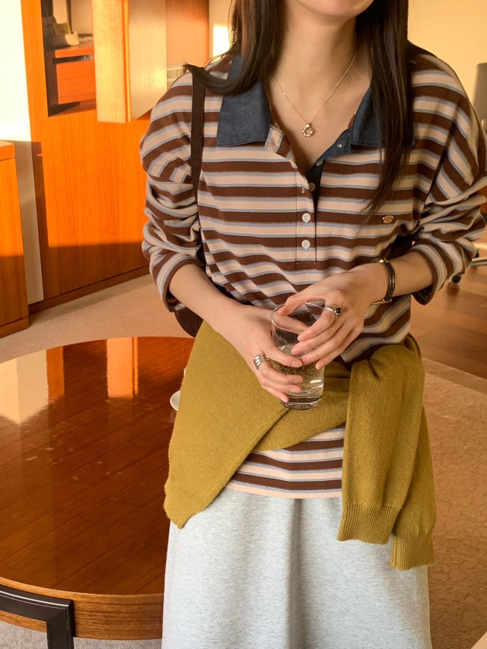 peace s.t collar T-3col