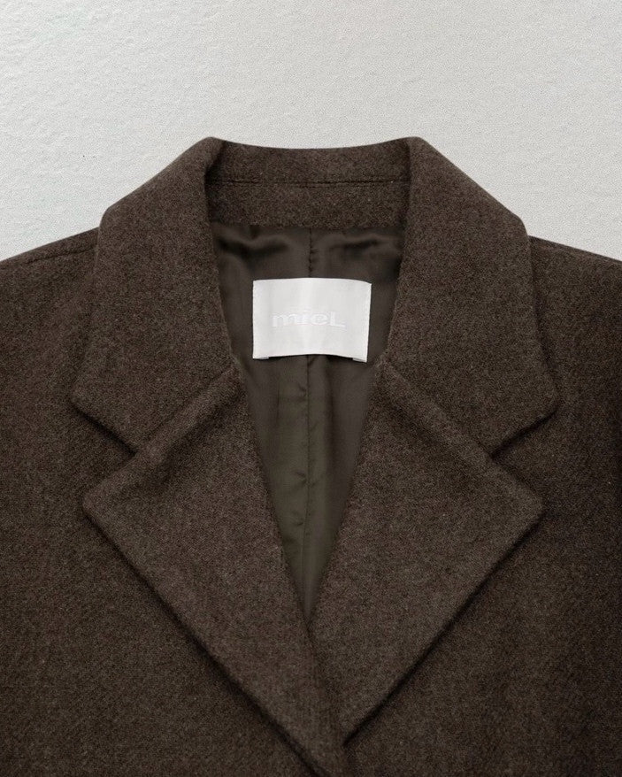 Wool single coat-3col