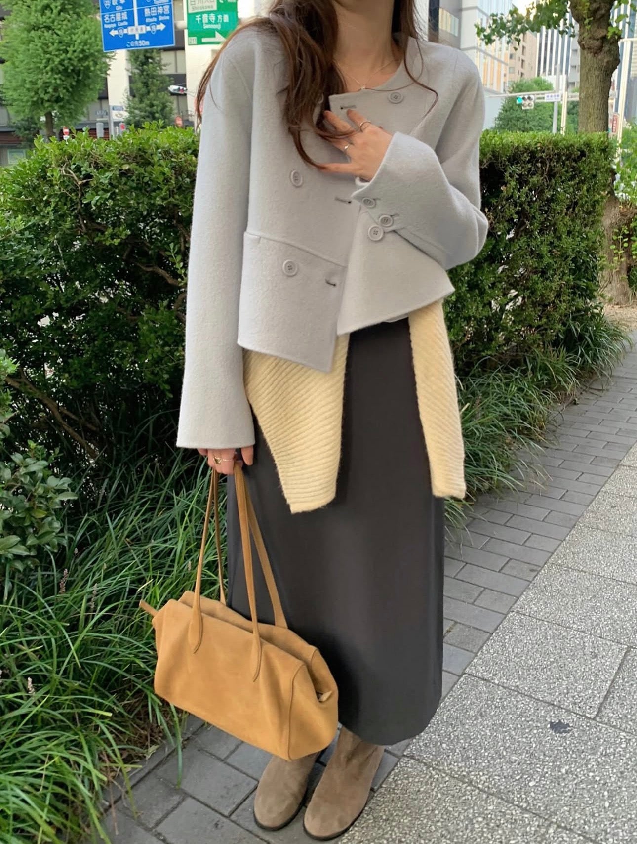 Mini short double handmade coat-3col