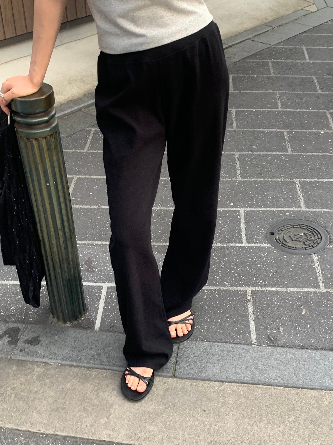 Cozy rib training pants-3col