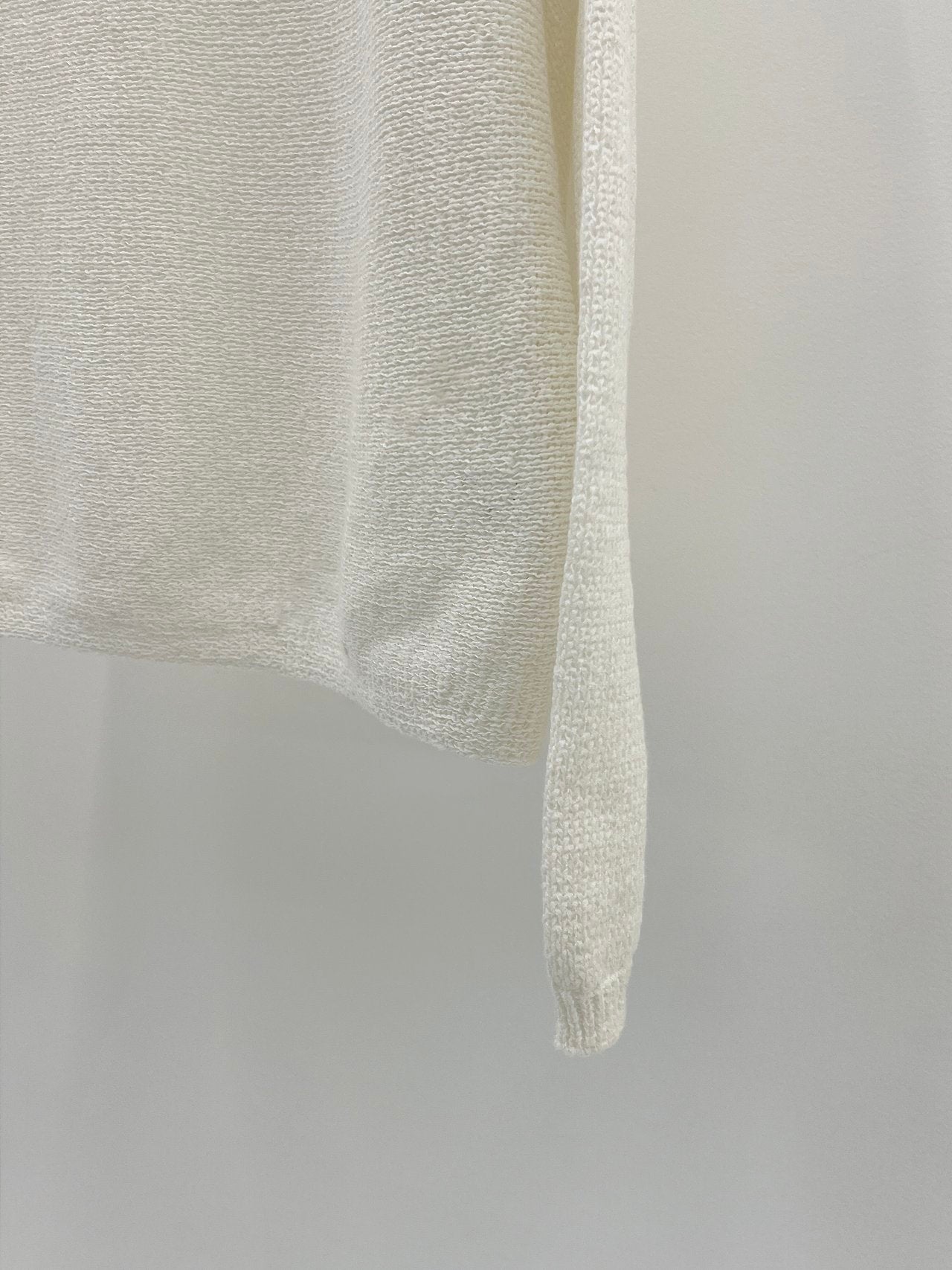 Sia paper boat-neck box knit-2col