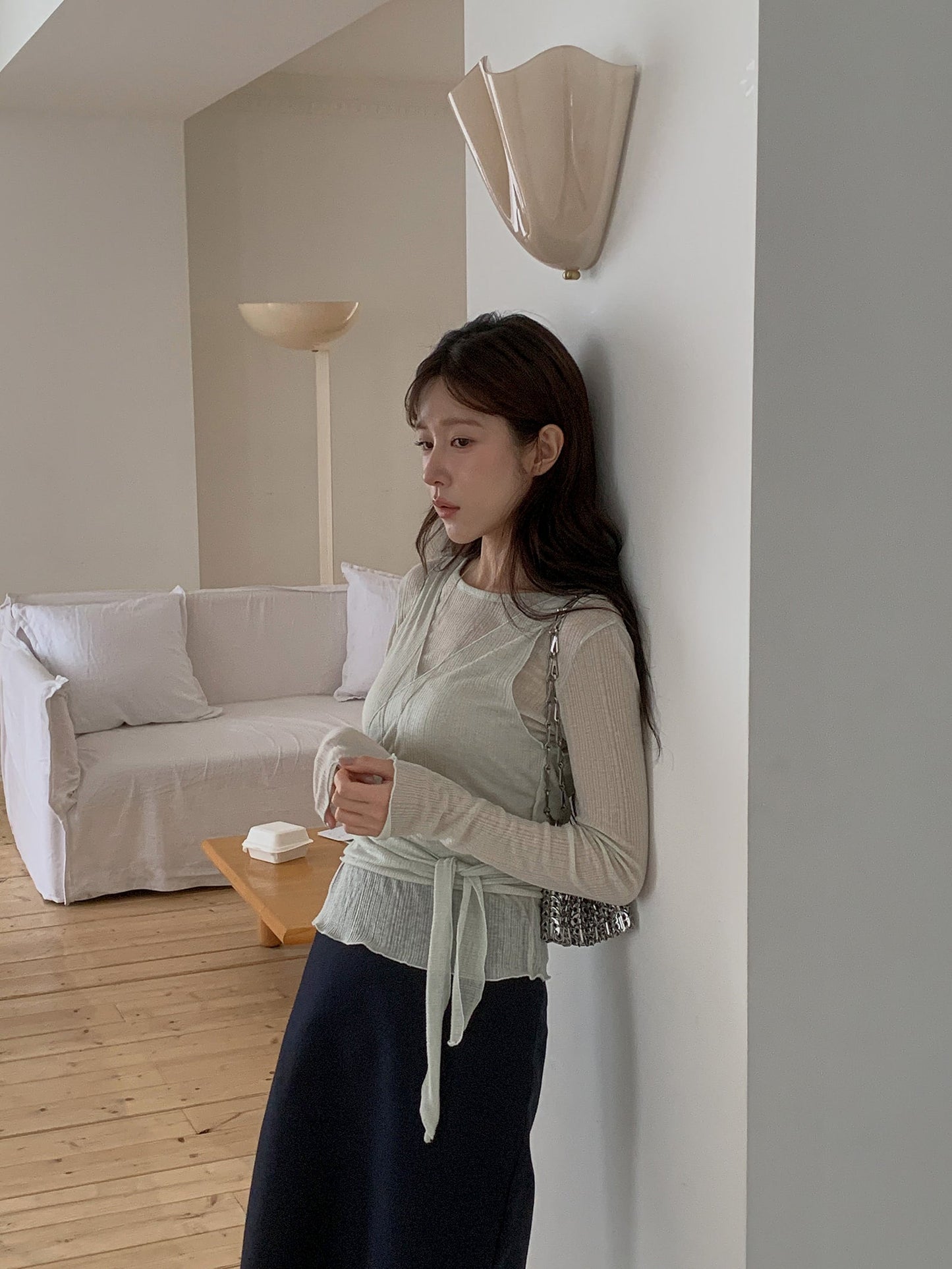 Sophie wrap vest&T set-3col