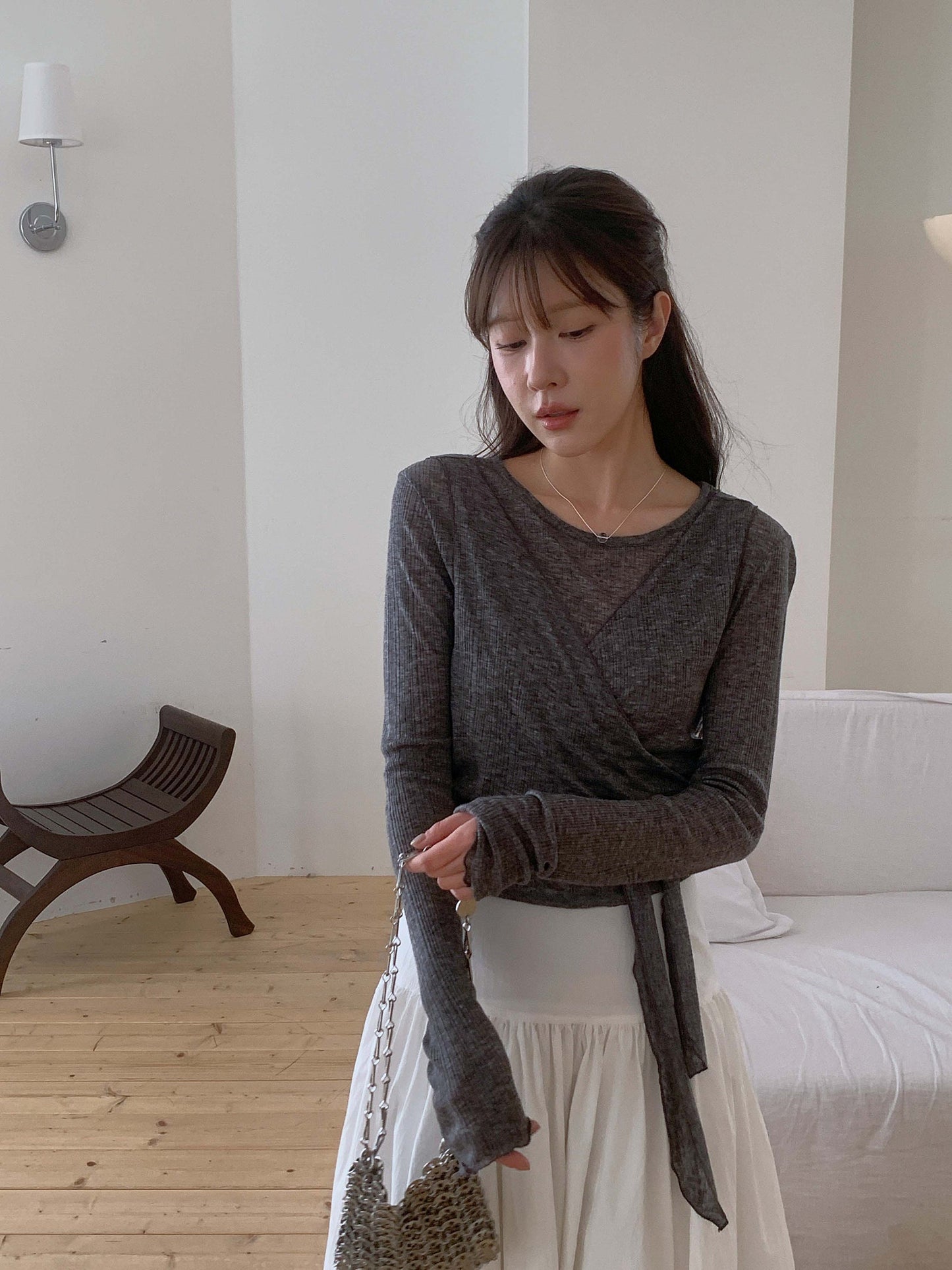 Sophie wrap vest&T set-3col