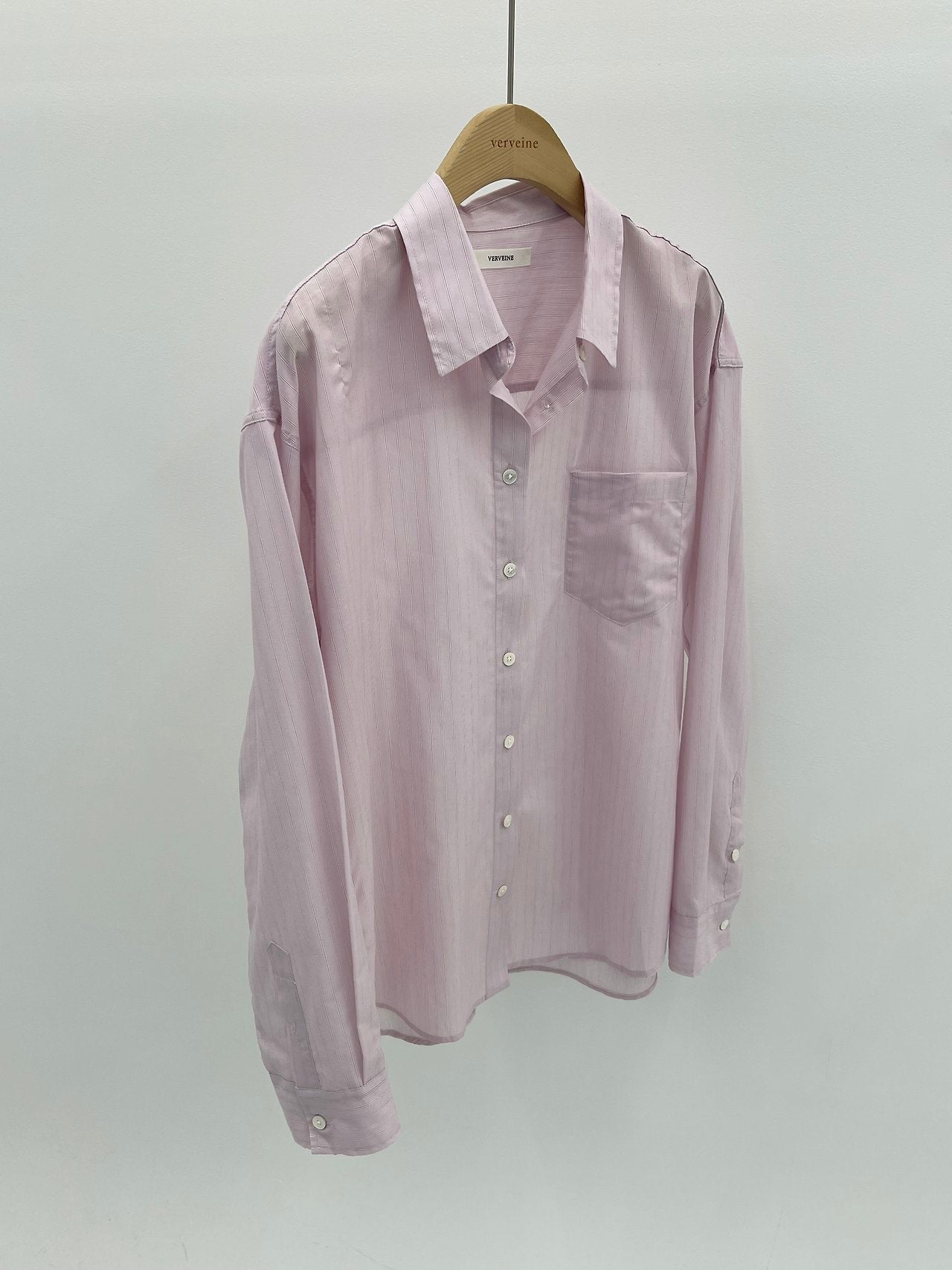 Rien light stripe shirt-2col