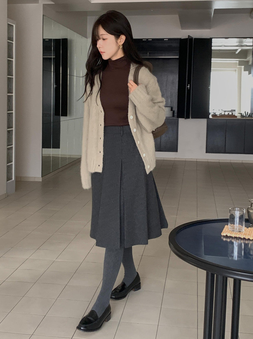 new inder wool skirt-2col