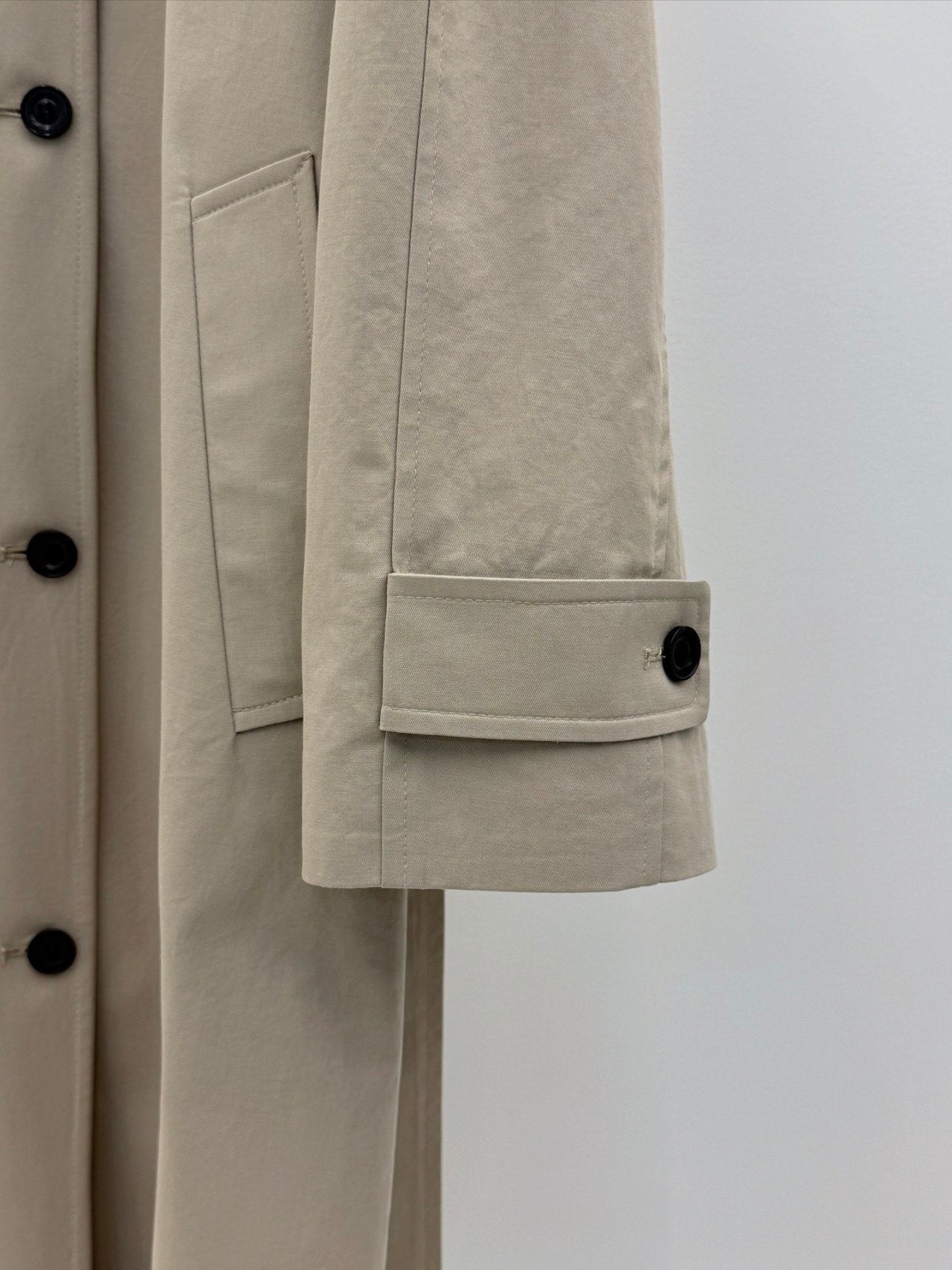 Barnet long trench coat