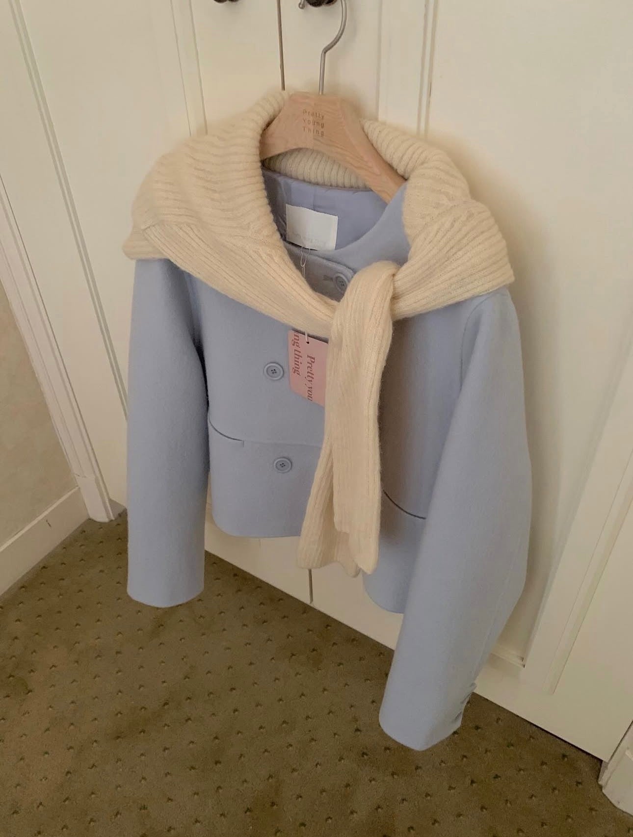 Mini short double handmade coat-3col