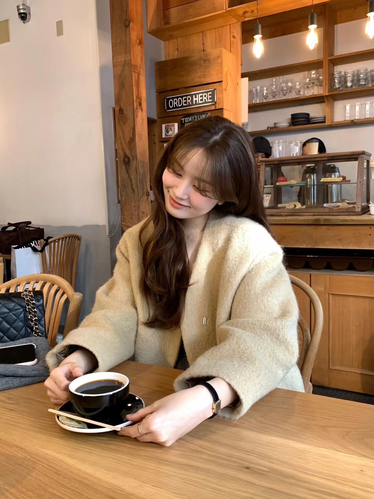 Ounce sander alpaca half coat-2col