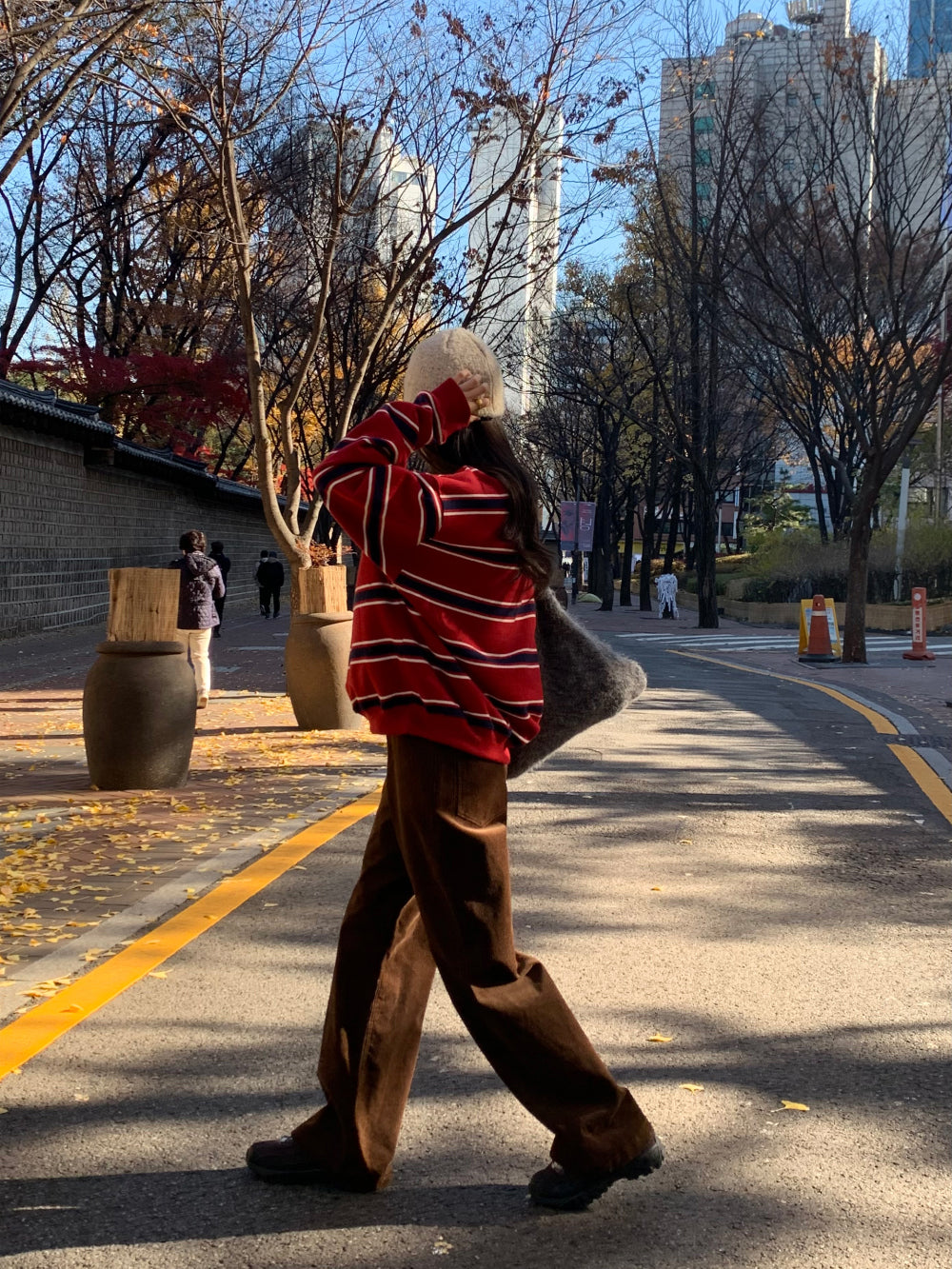 bit corduroy pants-3col