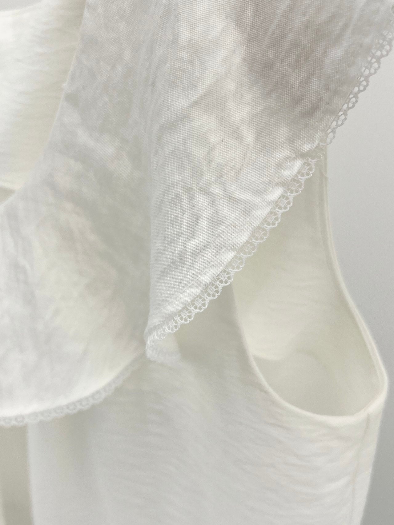 Lua ribbon frill blouse