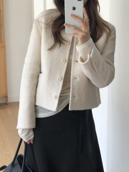 Castle mohair boucle HD jacket-2col