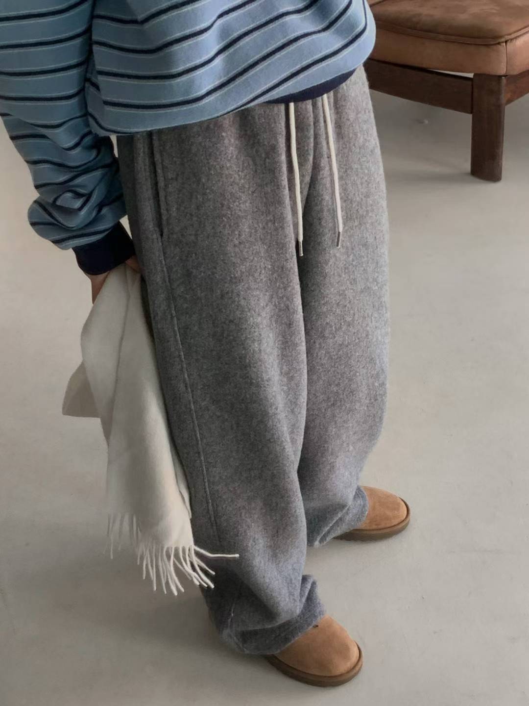 wool gimo pants-3col